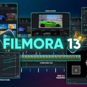 Wondershare Filmora 13 (Windows ) Premium Version AI Video Editor | Free Lifetime|